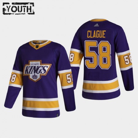 Dětské Hokejový Dres Los Angeles Kings Dresy Kale Clague 58 2020-21 Reverse Retro Authentic